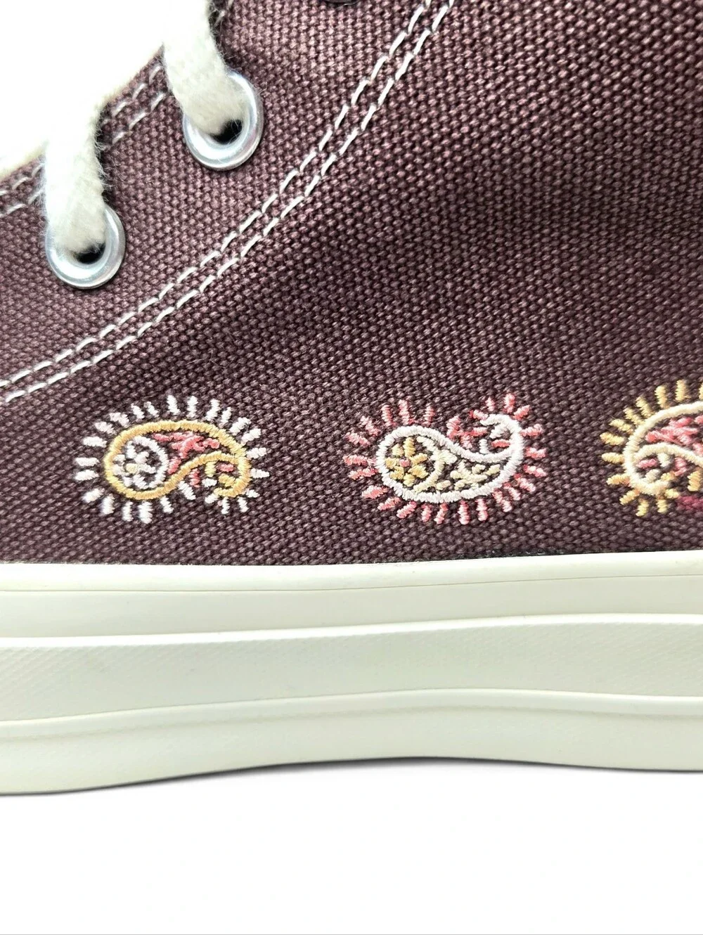 Converse Chuck Taylor, All Star Paisley Pop, Embroidered High Top Sneakers. 8